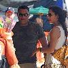 Laurence Fishburne and Gina Torres shopping at the pumpkin patch.West Hollywood.