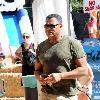 Laurence Fishburne and Gina Torres shopping at the pumpkin patch.West Hollywood.