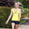 LeAnn Rimes 
goes for a Sunday morning run in Brentwood.