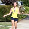 LeAnn Rimes 
goes for a Sunday morning run in Brentwood.