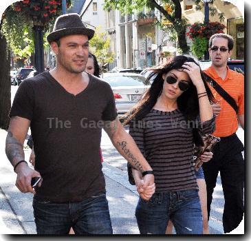 Brian Austin Green and Megan Fox go for Sushi before the start of the Toronto International Film Festival on September 10thToronto.