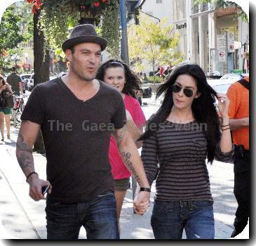 Brian Austin Green and Megan Fox go for Sushi before the start of the Toronto International Film Festival on September 10thToronto.