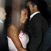 Melanie Brown aka Mel B wearing a pink Nike top, spends an evening with her husband, Stephen Belafonte. The couple also met up with former boxer Chris Eubank London.