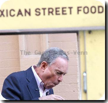 Mayor Michael Bloomberg
buying some Mexican street food while filming a documentary in SoHo
New York City, USA - 04.09.09
Mandatory Credit:WENN/IANS