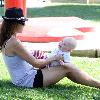 Minnie Driver and son Henryspend time together in Cross Creek Park in MalibuLos Angeles.