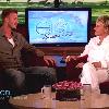 David Beckham
talks about his family, that the kids have more of an American accent, and that he and Victoria have been married for 10 years now, he got ten roses tattooed across his arm. Ellen asks if he ever thinks about getting a tattoo of her, he says that he is very tempted and then shows off his 'Ellen' boxers on NBC's 'The Ellen DeGeneres Show'
USA