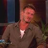 David Beckham
talks about his family, that the kids have more of an American accent, and that he and Victoria have been married for 10 years now, he got ten roses tattooed across his arm. Ellen asks if he ever thinks about getting a tattoo of her, he says that he is very tempted and then shows off his 'Ellen' boxers on NBC's 'The Ellen DeGeneres Show'
USA