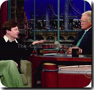 Mike Myers 
talks about meeting Quentin Tarantino in Germany for the film 'Inglourious Basterds' as well as how his family likes to drink on CBS's 'Late Show with David Letterman' 
USA