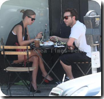 Nicky Hilton having lunch with a friend in Hollywood.