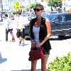 Nicky Hilton having lunch with a friend in Hollywood.