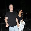 Steve Bing has dinner with a female friend at Nobu MalibuCalifornia.