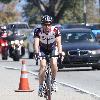 Patrick Dempsey in lycra, cycling on the Pacific Coast Highway in Malibu Los Angeles.