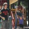 Pete Wentz, Ashlee Simpson with their son, Bronx at the Park in Beverly Hills. Los Angeles.