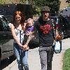 Pete Wentz, Ashlee Simpson with their son, Bronx at the Park in Beverly Hills. Los Angeles.