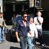 Peter Andre leaving the 'GMTV' studios London.