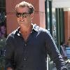 Pierce Brosnan seen leaving a coffee shop in Beverly Hills.  Los Angeles.