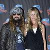 Sherri Moon Zombie promotes Dimension Films' 'Halloween II' with a memorabilia donation at Planet Hollywood Times Square New York City.