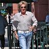 Rod Stewart outside a medical building in Beverly Hills. Beverly Hills.