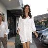 Saffron Burrows 
leaves Nobu in Malibu.