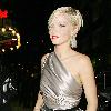 Sarah Harding at the May Fair  Hotel, and then on her own at Movida. London.