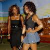 Serena Williams unveils her new wax figure at Madame Tussauds in Times Square New York City.