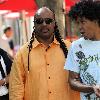 ***Exclusive***Stevie Wonder out shopping at the Apple store in Hollywood. Los Angeles.