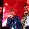 AJ Mclean, Brian Littrell, Howie Dorough and Nick Carter of the Backstreet Boys  at 104.6 RTL's free concert