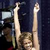 Whitney Houston performing live on 'Good Morning America's Summer Concert Series' at Rumsey Playfield New York City.