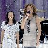 Whitney Houston performing live on 'Good Morning America's Summer Concert Series' at Rumsey Playfield New York City.