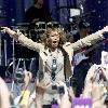 Whitney Houston performing live on 'Good Morning America's Summer Concert Series' at Rumsey Playfield New York City.