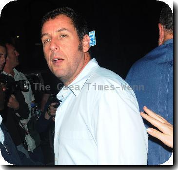 Actor Adam Sandler arriving at the Bafta building in Piccadilly..