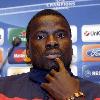 Emmanuel Eboue.Arsenal press conference at the Hotel Sheridan ahead of the Champions League match with AK Alkmaar.Amsterdam.