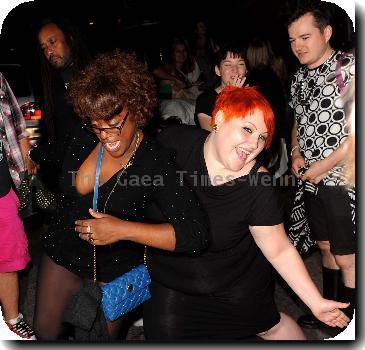 Beth Dittoshows off her new bright red hair outside of the Proud Galleries where The Gossip performedLondon.