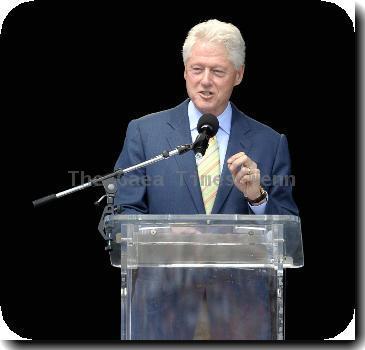 Former US President Bill Clinton speaks at the Canadian National Exhibition.Toronto.