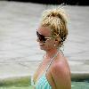 Singer Britney Spears enjoying a day beside the pool with her son Jayden James the Ritz-Carlton in Marina Del Rey.