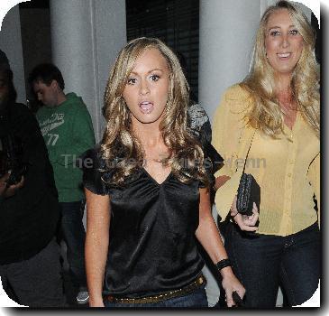 Chanelle Hayes leaving Nobu Berkeley restaurant.