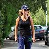 Geri Halliwell 
out for walking near her home.