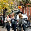 Gisele Bundchen
 showing off her baby bump while walking in the West Village with friends.