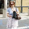 Helena Bonham Carter takes her baby daughter, Nell, out for a stroll in Malibu Los Angeles, California –