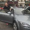 **Exclusive**British comedian James Cordan shows off his Audi TT that was lent to him my the car company London.