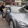 **Exclusive**British comedian James Cordan shows off his Audi TT that was lent to him my the car company London.