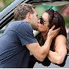 Janice Dickinson gives boyfriend Alex Abdalla some affectionate attention as they kiss in HollywoodLos Angeles.