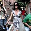 Janice Dickinson
leaving a medical building in Beverly Hills surrounded by photographers.