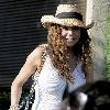 La Toya Jackson leaving Lloyd Klein Couture after having a dress fitting Los Angeles.