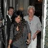 Lily Allen leaving Claridges hotel with an older male companion.