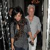 Lily Allen leaving Claridges hotel with an older male companion.