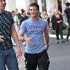 **Exclusive**
Mark Ballas out shopping in Hollywood wearing a blue t-shirt with 'Woody - Thanks For The Memories'.