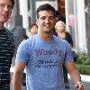 **Exclusive**
Mark Ballas out shopping in Hollywood wearing a blue t-shirt with 'Woody - Thanks For The Memories'.