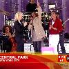 Whitney Houstonperforms and after she says that she loves her fans and New York, and says that she never left. Her daughter Bobbi Kristina Brown comes out on stage briefly on ABC's 'Good Morning America'USA