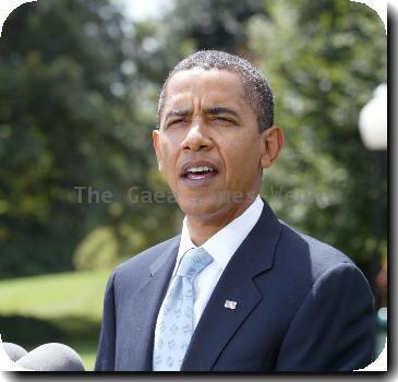 President <b>Barack Obama</b> speaks briefly on Afghanistan